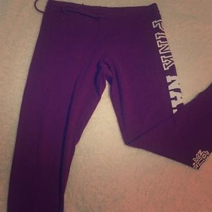 Maroon pink sweatpants